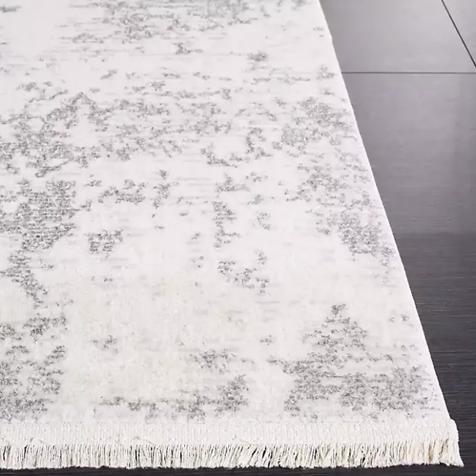 Online Kirklands Home Gray and Ivory Whisper Abstract Runner, 2x8