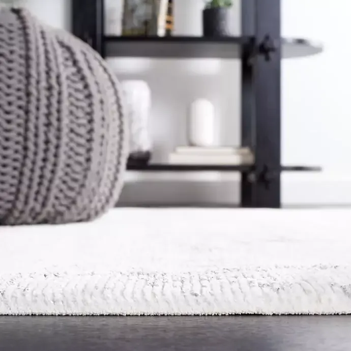 Online Kirklands Home Gray and Ivory Whisper Abstract Runner, 2x8
