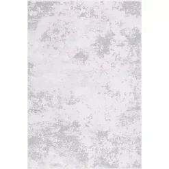 Discount Kirklands Home Gray and Ivory Whisper Abstract Area Rug, 8x10