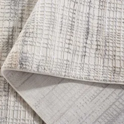Sale Kirklands Home Gray and Ivory Whisper Striated Runner, 2x8