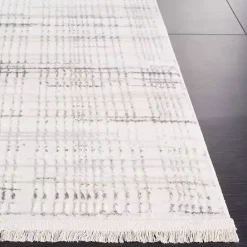 Clearance Kirklands Home Gray and Ivory Whisper Striated Area Rug, 5x7