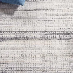 Discount Kirklands Home Gray and Ivory Whisper Striated Area Rug, 8x10