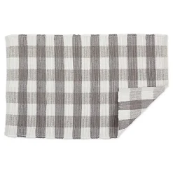 Hot Kirklands Home and White Buffalo Check Accent Rug Gray