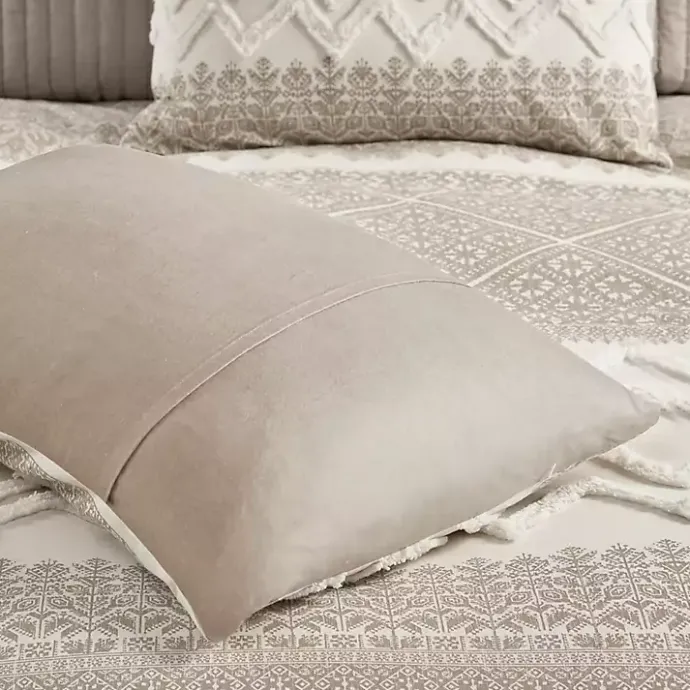 Discount Kirklands Home and White 3-pc. Full/Queen Duvet Set Gray