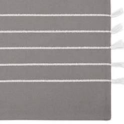 Online Kirklands Home and White Striped Placemats, Set of 4 Gray