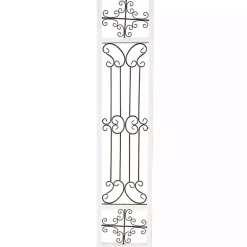 New Kirklands Home Gray Angelic Scrollwork Panel Wall Plaque