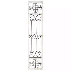 New Kirklands Home Gray Angelic Scrollwork Panel Wall Plaque