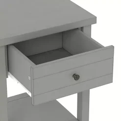 Best Kirklands Home Bailie Wooden Side Table Gray