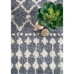 New Kirklands Home Barbara Moroccan Area Rug, 8x10 Gray