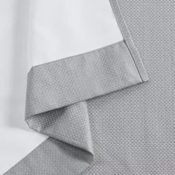 Discount Kirklands Home Basketweave Curtain Panel Set, 84 in Gray