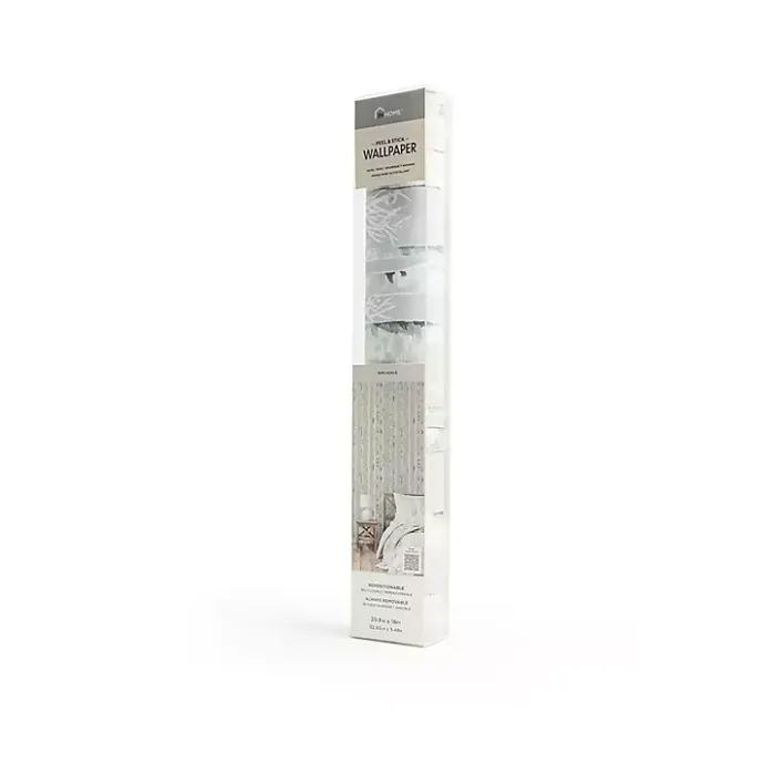 Clearance Kirklands Home Birch Peel & Stick Wallpaper Gray
