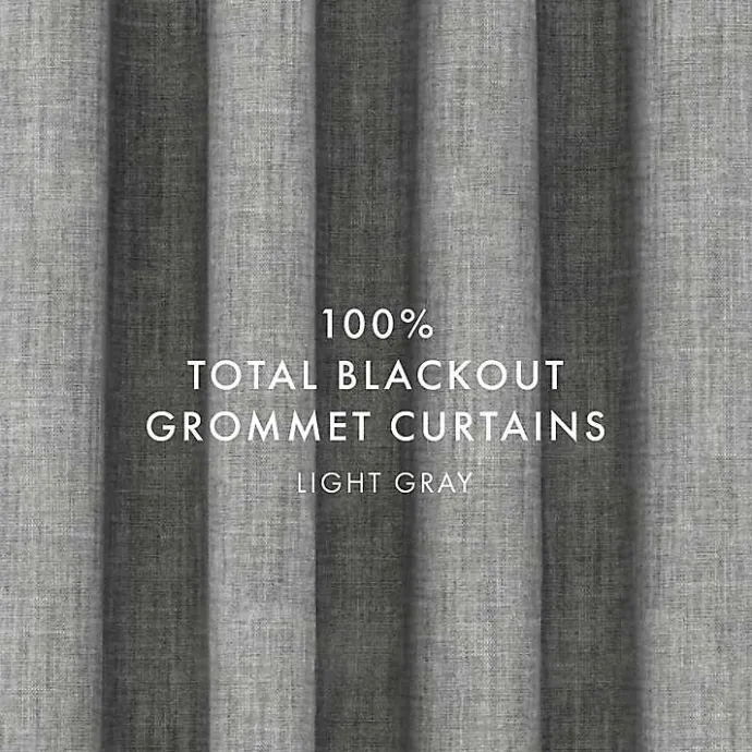 New Kirklands Home Blackout Curtains, 84 in. Gray