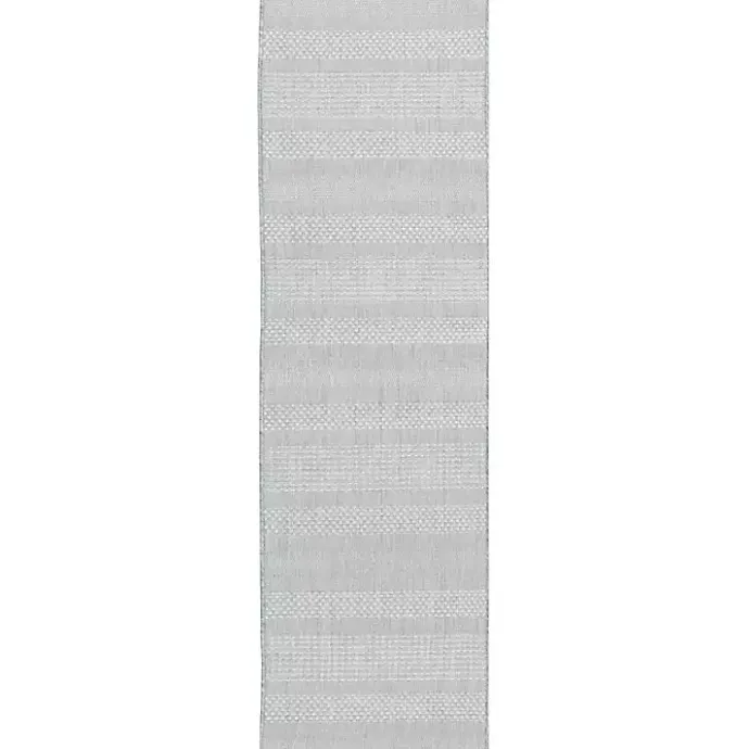 Best Kirklands Home Blue Elletta Indoor/Outdoor Area Rug, 2x7 Gray