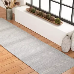 Best Kirklands Home Blue Elletta Indoor/Outdoor Area Rug, 2x7 Gray