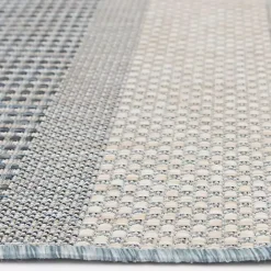 Kirklands Home Blue Elletta Indoor/Outdoor Area Rug, 7x9 Gray