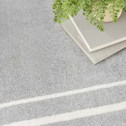 Discount Kirklands Home Gray Bordered Indoor/Outdoor Area Rug, 6x9