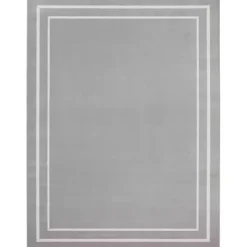 Sale Kirklands Home Bordered Indoor/Outdoor Area Rug, 8x10 Gray