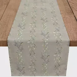 Discount Kirklands Home Botanical Vines Table Runner, 72 in. Gray