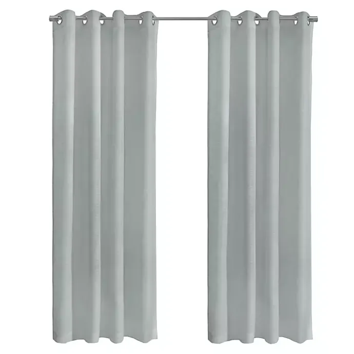 Best Kirklands Home Boucle Sheer Single Curtain Panel, 63 in. Gray