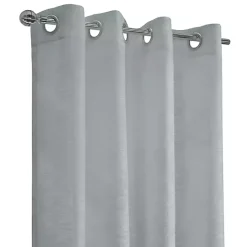 Discount Kirklands Home Boucle Sheer Single Curtain Panel, 108 in. Gray