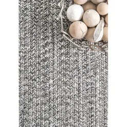 Online Kirklands Home Braided Area Rug with Tassels, 10x14 Gray
