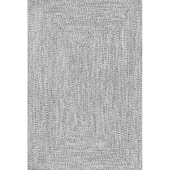 Discount Kirklands Home Braided Lefebvre Area Rug, 12x18 Gray