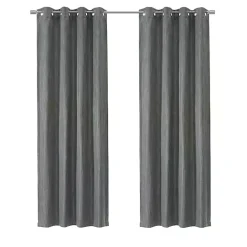Sale Kirklands Home Bryson Textured Curtain Panel, 95 in. Gray