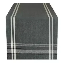 Online Kirklands Home Chambray French Stripe Table Runner, 108 in. Gray