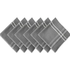 Outlet Kirklands Home Chambray French Stripe Napkins, Set of 6 Gray