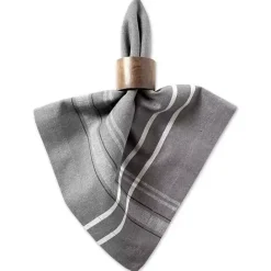 Outlet Kirklands Home Chambray French Stripe Napkins, Set of 6 Gray