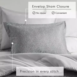Hot Kirklands Home Chambray 3-pc. Full/Queen Comforter Set Gray