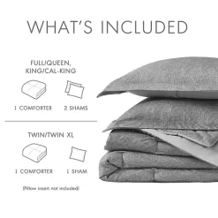 Clearance Kirklands Home Chambray 2-pc. Twin/Twin XL Comforter Set Gray