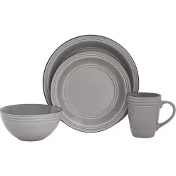 Outlet Kirklands Home Charisma 16-pc. Dinnerware Set Gray