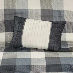 Kirklands Home Gray Check California King 7-pc. Comforter Set