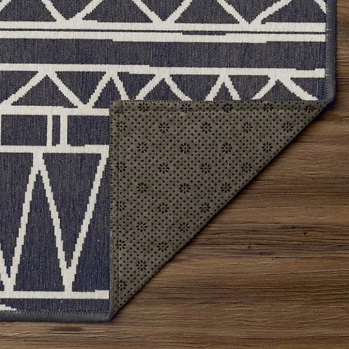Best Kirklands Home Gray Chelsea Geometric Washable Runner, 2x7
