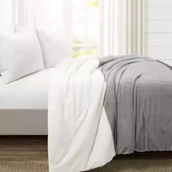 Online Kirklands Home Color Block 3-pc. Full/Queen Comforter Set Gray