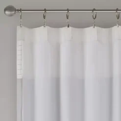 Clearance Kirklands Home Gray Color Block Striped Curtain Panel, 84 in.