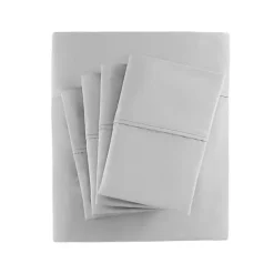 New Kirklands Home Cotton Blend Sateen 6-pc. Queen Sheet Set Gray