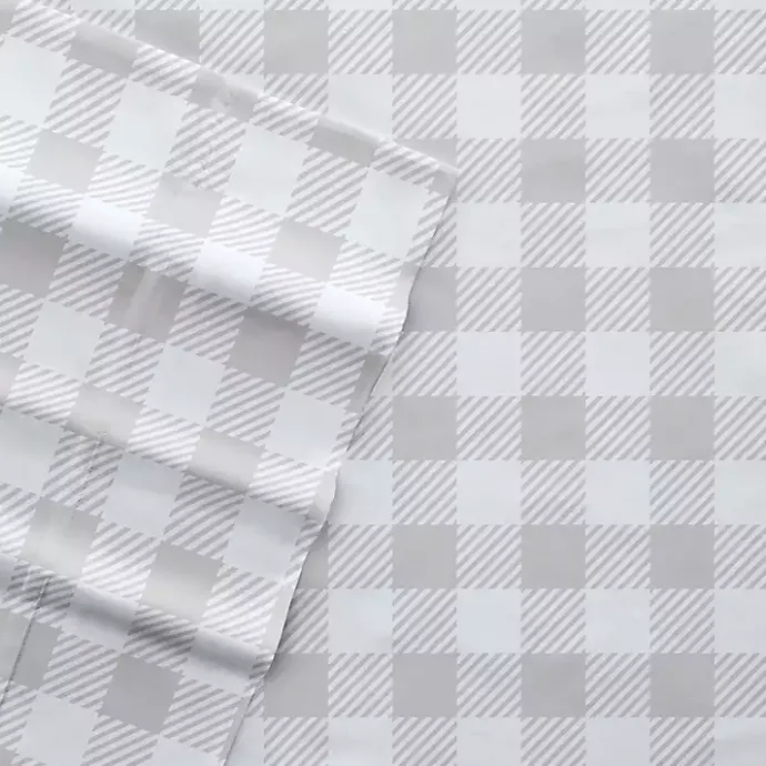 Best Kirklands Home Gray Country Plaid 3-pc. Twin Sheet Set