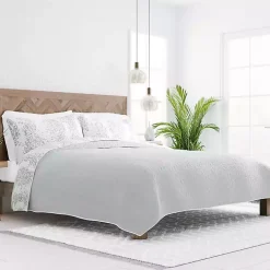 Outlet Kirklands Home Gray Damask Reversible 2-pc. Twin Quilt Set