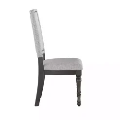 Outlet Kirklands Home Dawson Upholstered Dining Chairs, Set of 2 Gray