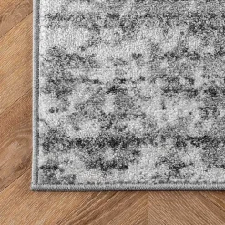 New Kirklands Home Gray Distressed Power Loomed Area Rug, 12x15