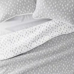 New Kirklands Home Gray Dotted Reversible 2-pc. Twin Quilt Set