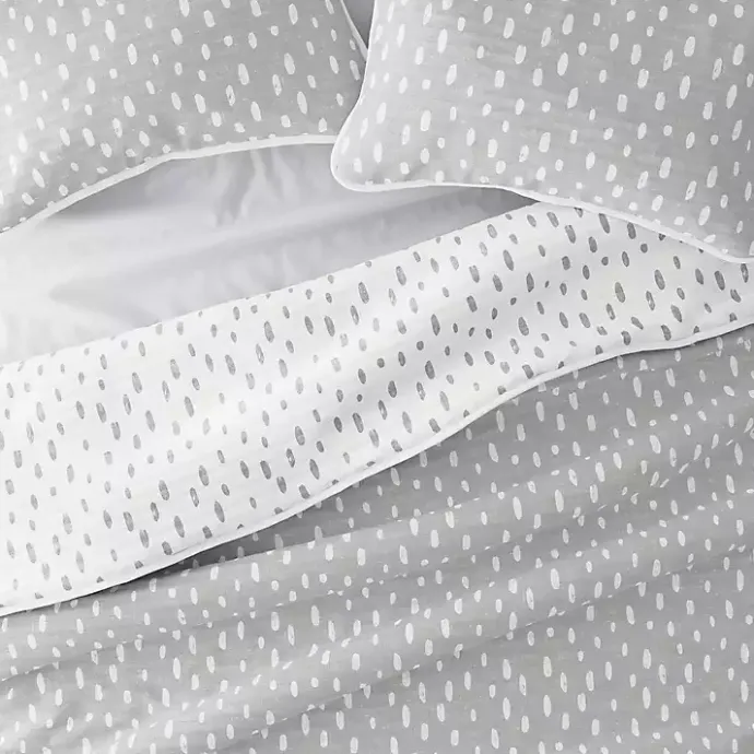 New Kirklands Home Gray Dotted Reversible 2-pc. Twin Quilt Set