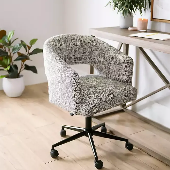 New Kirklands Home Dotty Office Chair Gray