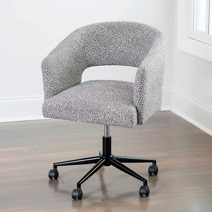 New Kirklands Home Dotty Office Chair Gray