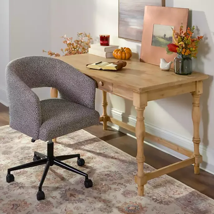 New Kirklands Home Dotty Office Chair Gray