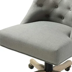 Online Kirklands Home Dylan Upholstered Office Chair Gray