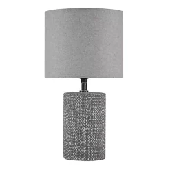 Outlet Kirklands Home Embossed Ceramic Bayard Table Lamp Gray