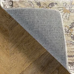 Outlet Kirklands Home Gray Faded Medallion Washable Area Rug, 4x6